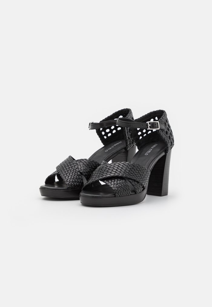 Sandales Anna Field High Noir Femme | QFY-2592734